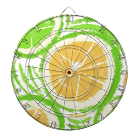 Cible De Fléchettes Lemon Lime Limonade Tie Dye Swirl (Devant)