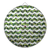 Cible De Fléchettes Leopard Chevron noir et vert (Devant)