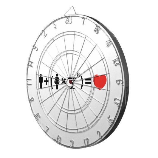 Cible De Fléchettes L'équation d'amour pour les femmes (Devant droit)