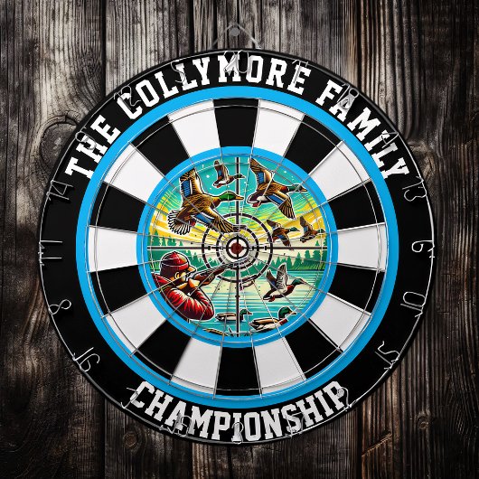 Cible De Fléchettes Les canards de chasseurs dans l’art de vol