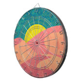 Cible De Fléchettes Les chameaux traversent la dune de sable dans le d (Devant droit)