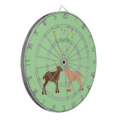 Cible De Fléchettes Les Deux et Daisy Heart Custom (Devant gauche)