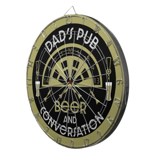 Cible De Fléchettes Les fléchettes de pub classiques (Devant droit)