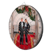 Cible De Fléchettes Les pas de Noël Président Donald Trump & Melania (Devant droit)