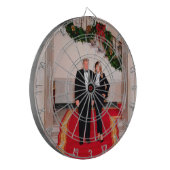 Cible De Fléchettes Les pas de Noël Président Donald Trump & Melania (Devant gauche)