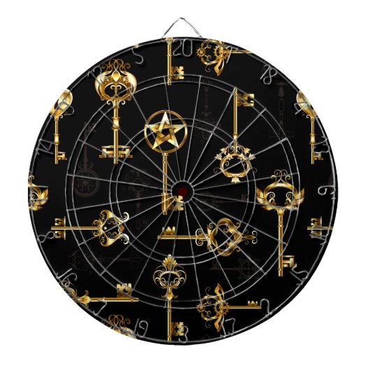 Cible De Fléchettes Les Patters de Seamless avec Golden Keys (Devant)