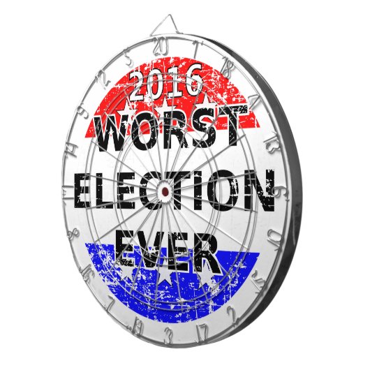 Cible De Fléchettes Les pires élections jamais (Devant droit)