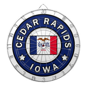 Cible De Fléchettes Les rapides de cèdre Iowa