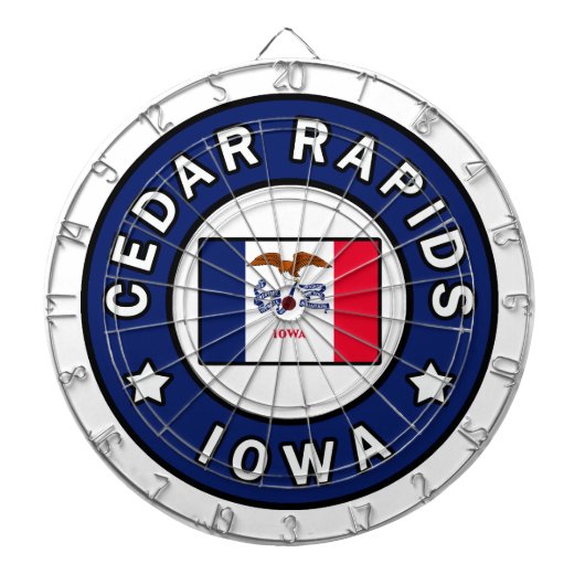 Cible De Fléchettes Les rapides de cèdre Iowa (Devant)