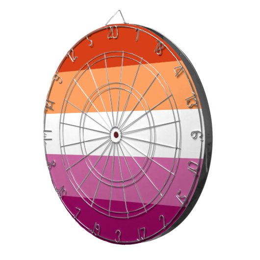 Cible De Fléchettes Lesbian Pride Flag LGBTQ (Devant droit)
