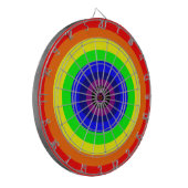 Cible De Fléchettes Lesbiennes Arrondi Arc-en-Ciel Arc-en-Ciel (Devant gauche)
