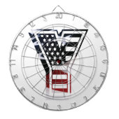 Cible De Fléchettes LETTRE Y MONogramme Sticker Rond Classique Initial (Devant)