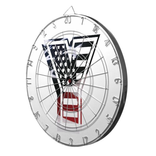 Cible De Fléchettes LETTRE Y MONogramme Sticker Rond Classique Initial (Devant droit)