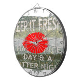 Cible De Fléchettes Lèvres fraîches, Vibes de pliage : 'Gardez-le frai (Devant droit)