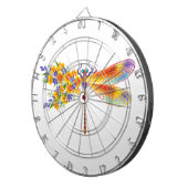 Cible De Fléchettes libellule de fleurs jaunes (Devant droit)