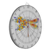 Cible De Fléchettes libellule de fleurs jaunes (Devant gauche)