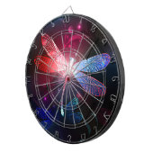 Cible De Fléchettes libellule rouge brillante (Devant droit)