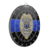 Cible De Fléchettes Ligne bleue mince (Devant gauche)