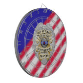 Cible De Fléchettes Ligne bleue mince (Devant gauche)