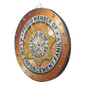 Cible De Fléchettes Ligne bleue mince (Devant droit)