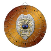 Cible De Fléchettes Ligne bleue mince (Devant)