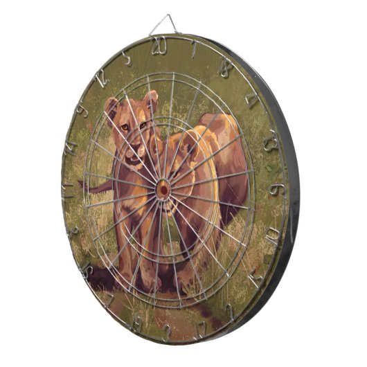 Cible De Fléchettes Lion Cubs (Devant droit)