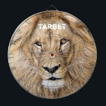 Cible De Fléchettes Lion sauvage personnalisé<br><div class="desc">Cible de flechettes personnalisée Wild Lion.</div>