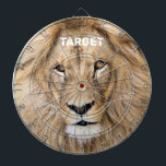 Cible De Fléchettes Lion sauvage personnalisé<br><div class="desc">Cible de flechettes personnalisée Wild Lion.</div>
