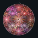 Cible De Fléchettes Lit De Fleurs Coloré brillant Abstrait Fractage Ar<br><div class="desc">Un lit de fleurs d'imaginaire brillantes,  une oeuvre d'art florale lumineuse unique. Conception pour votre tableau de bord et plus encore.</div>