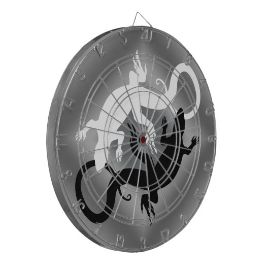 Cible De Fléchettes Lizard Dartboard Cool Tribal Raven Art Dartboard (Devant gauche)