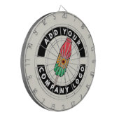 Cible De Fléchettes Logo d'entreprise personnalisé (Devant gauche)