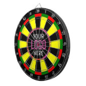 Cible De Fléchettes Logo Entreprise Marquée (Devant droit)