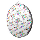 Cible De Fléchettes Logo Personnalisé Photo Promotionné Personnalisé M (Devant droit)