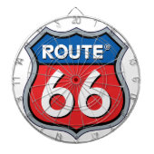 Cible De Fléchettes Logo Route 66 (Devant)