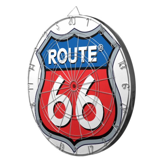 Cible De Fléchettes Logo Route 66 (Devant droit)