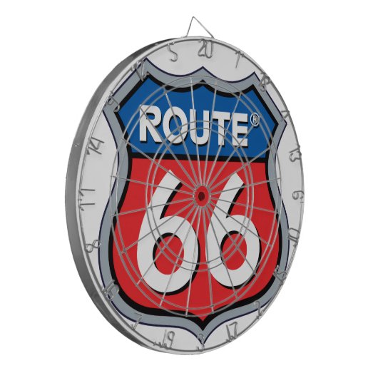 Cible De Fléchettes Logo Route 66 (Devant gauche)
