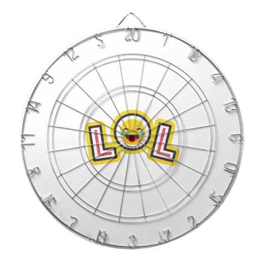 Cible De Fléchettes LOL Emoji Custom Dartboard - Fun Laugh Out Loud (Devant)