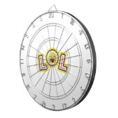 Cible De Fléchettes LOL Emoji Custom Dartboard - Fun Laugh Out Loud (Devant droit)