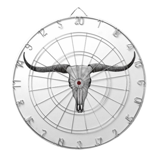 Cible De Fléchettes Longhorn Skull (Devant)