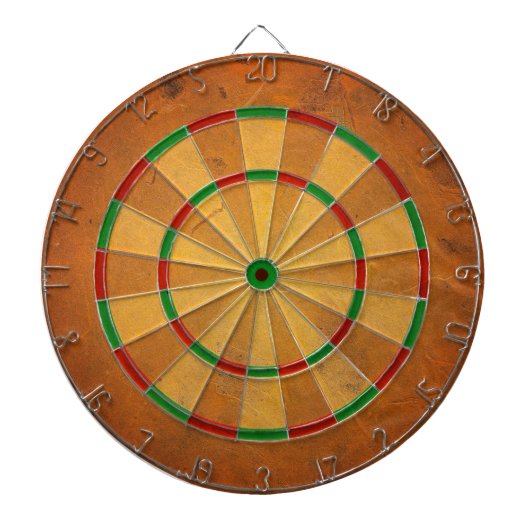 CIBLE DE FLÉCHETTES L'ORANGE DU DARTBOARD S'EST DÉROULÉ (Devant)