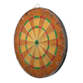 CIBLE DE FLÉCHETTES L'ORANGE DU DARTBOARD S'EST DÉROULÉ (Devant droit)