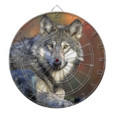 Cible De Fléchettes Loup Gris (Devant)