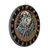 Cible De Fléchettes Loup majestueux hurle sous le ciel étoilé (Devant gauche)