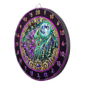 Cible De Fléchettes Loup sauvage hurlant sous la Pleine lune (Devant droit)