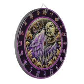 Cible De Fléchettes Loup sauvage hurlant sous la Pleine lune (Devant gauche)