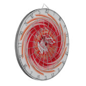 Cible De Fléchettes Loup sauvage Whirling tableau blanc (Devant gauche)
