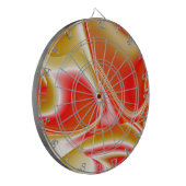 Cible De Fléchettes Love and Gold Abstrait 3D Rainbowart (Devant gauche)