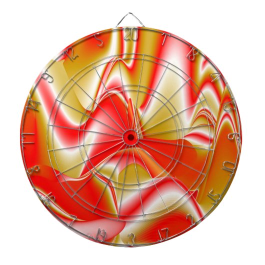 Cible De Fléchettes Love and Gold Abstrait 3D Rainbowart (Devant)