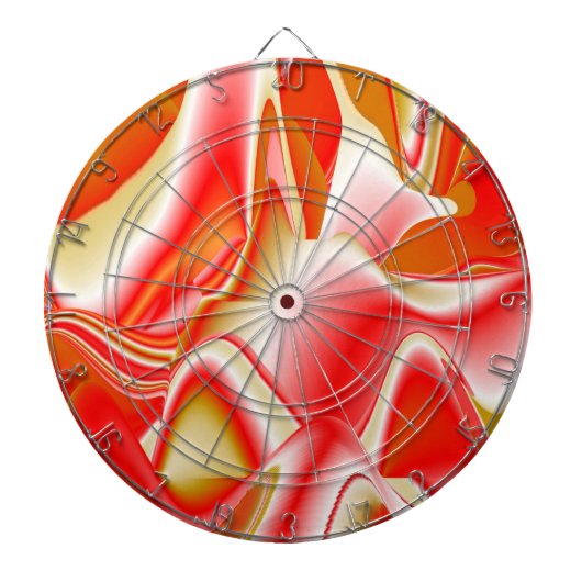 Cible De Fléchettes Love and Gold Abstrait 3D Rainbowart (Devant)