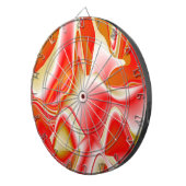 Cible De Fléchettes Love and Gold Abstrait 3D Rainbowart (Devant droit)